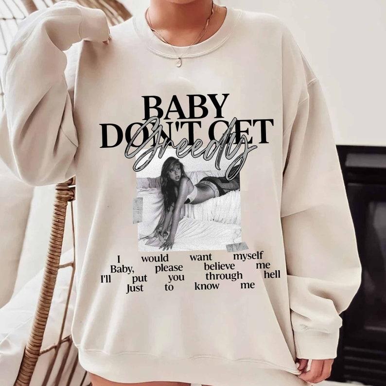 Tate Mcrae Baby Dont Get Greedy Sweater, Tate Mcrae Tour Sweater