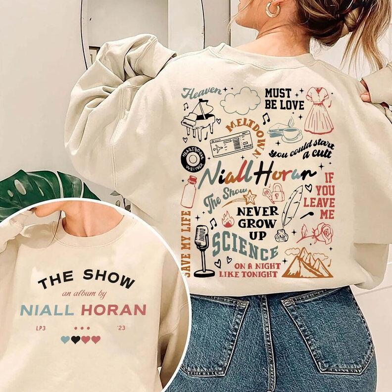 Vintage Niall Horan 2 Sides Sweater, The Show Live On Tour Sweater