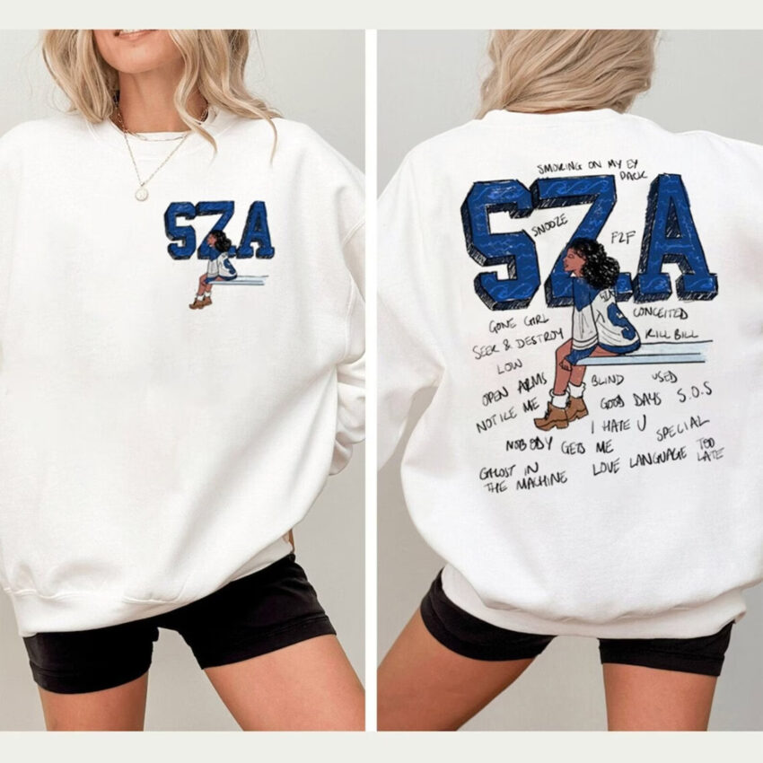 Sza Sos Album Version 1 Sweatshirt 2 Sides
