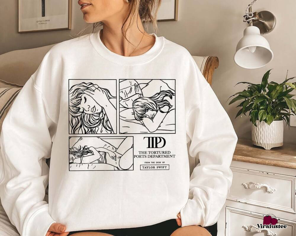 Vintage The Tortured Poets Department Taylor Swift Sweater, Ttpd Sweatshirt