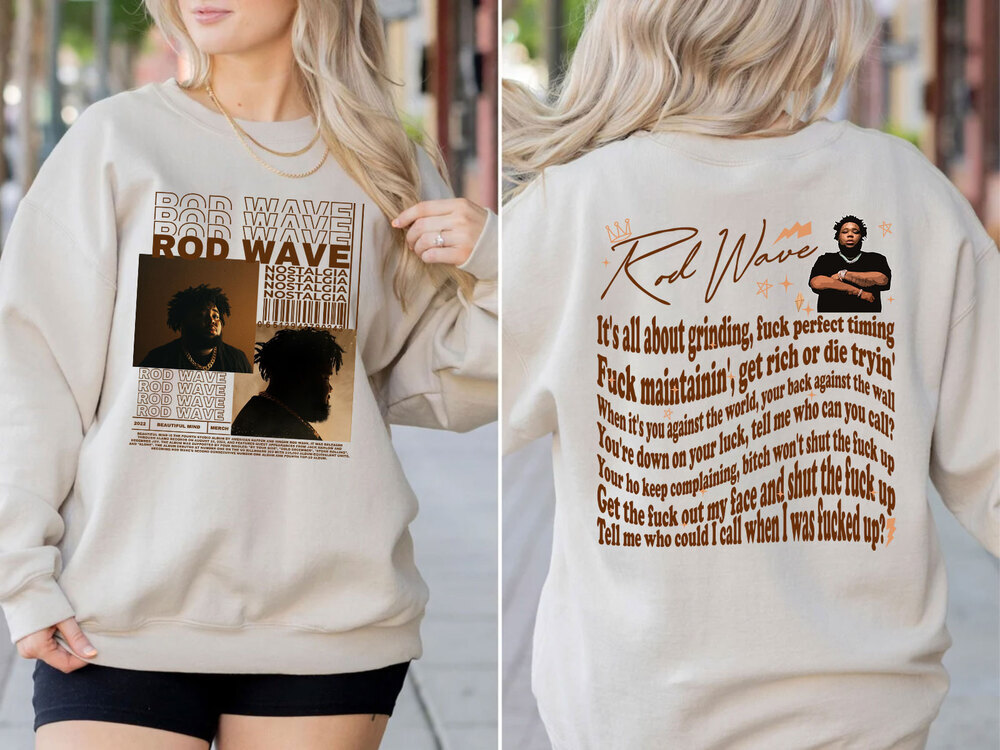 Vintage Hg4 Nostalgia Album Rod Wave Sweater, Nostalgia Rod Wave Sweatshirt, Rod Wave Merch