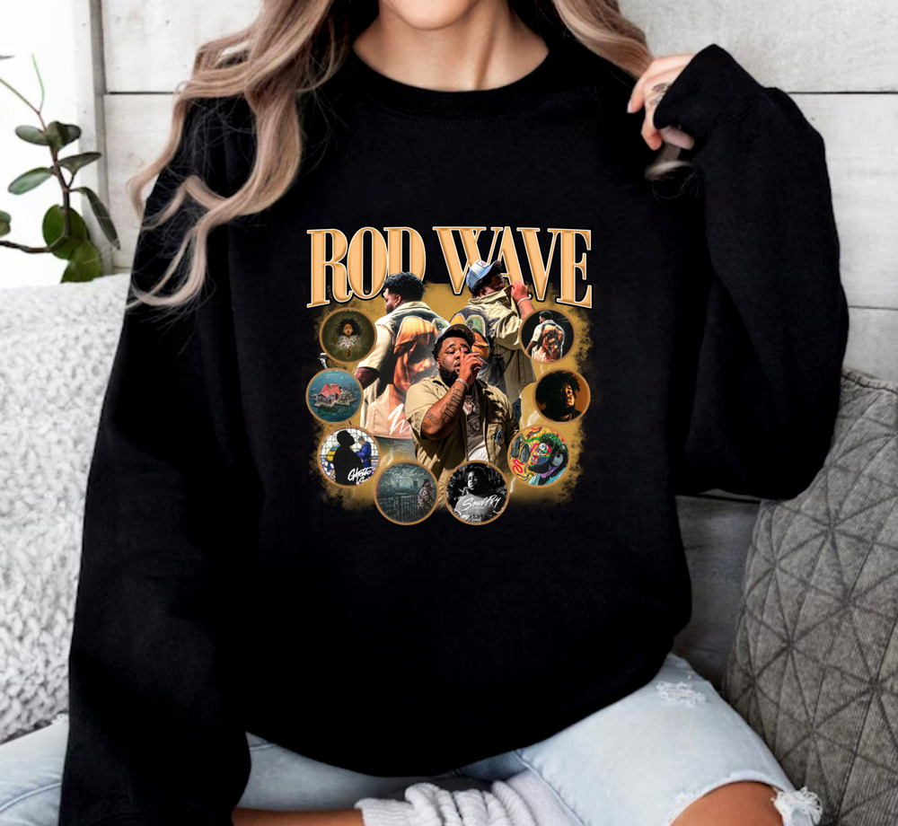 Vintage Rod Wave All Album Sweater, Rapper Sweater For Women And Men