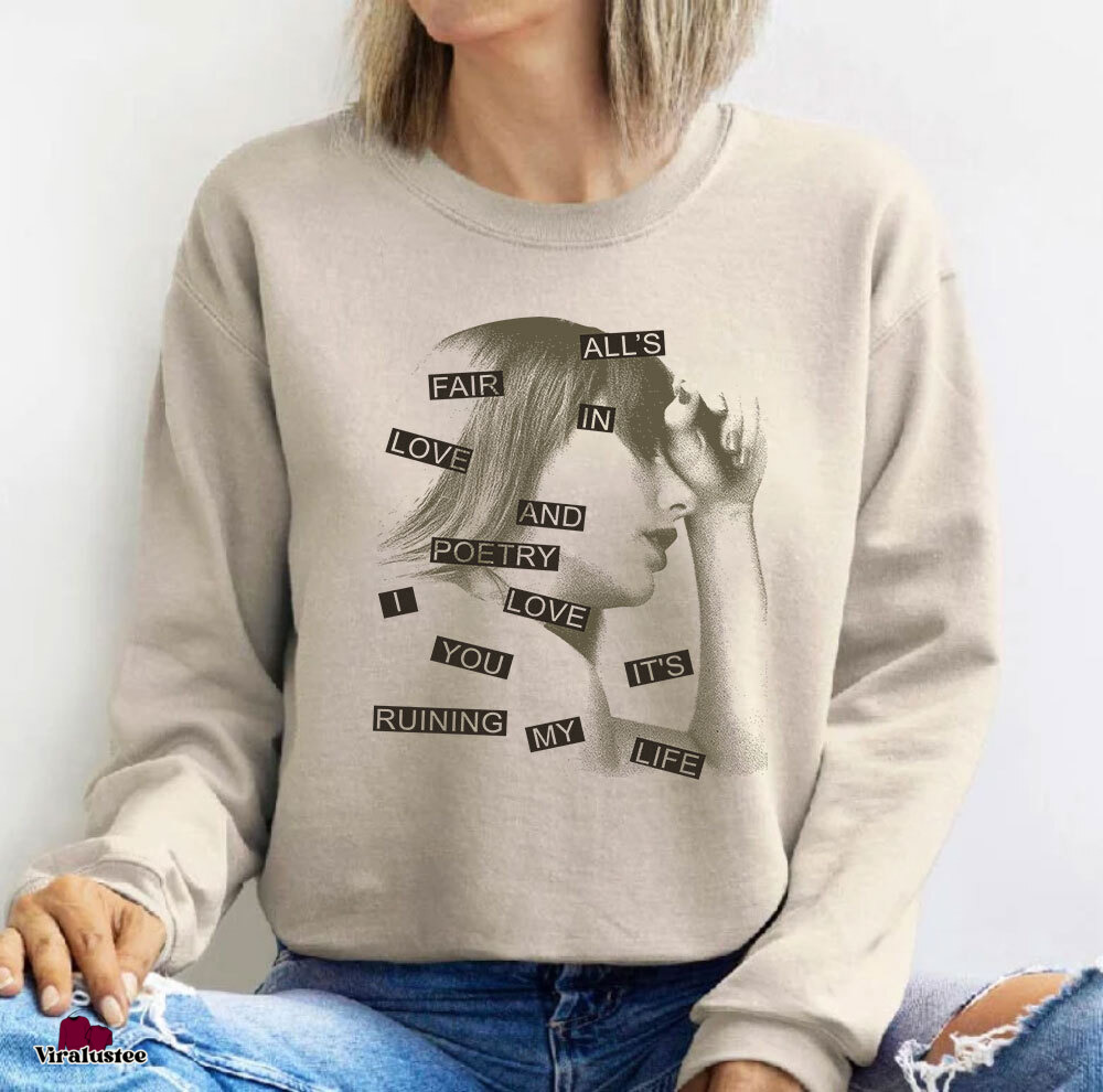 Vintage The Tortured Poets Department Taylor Swift Sweater, Ttpd Sweatshirt