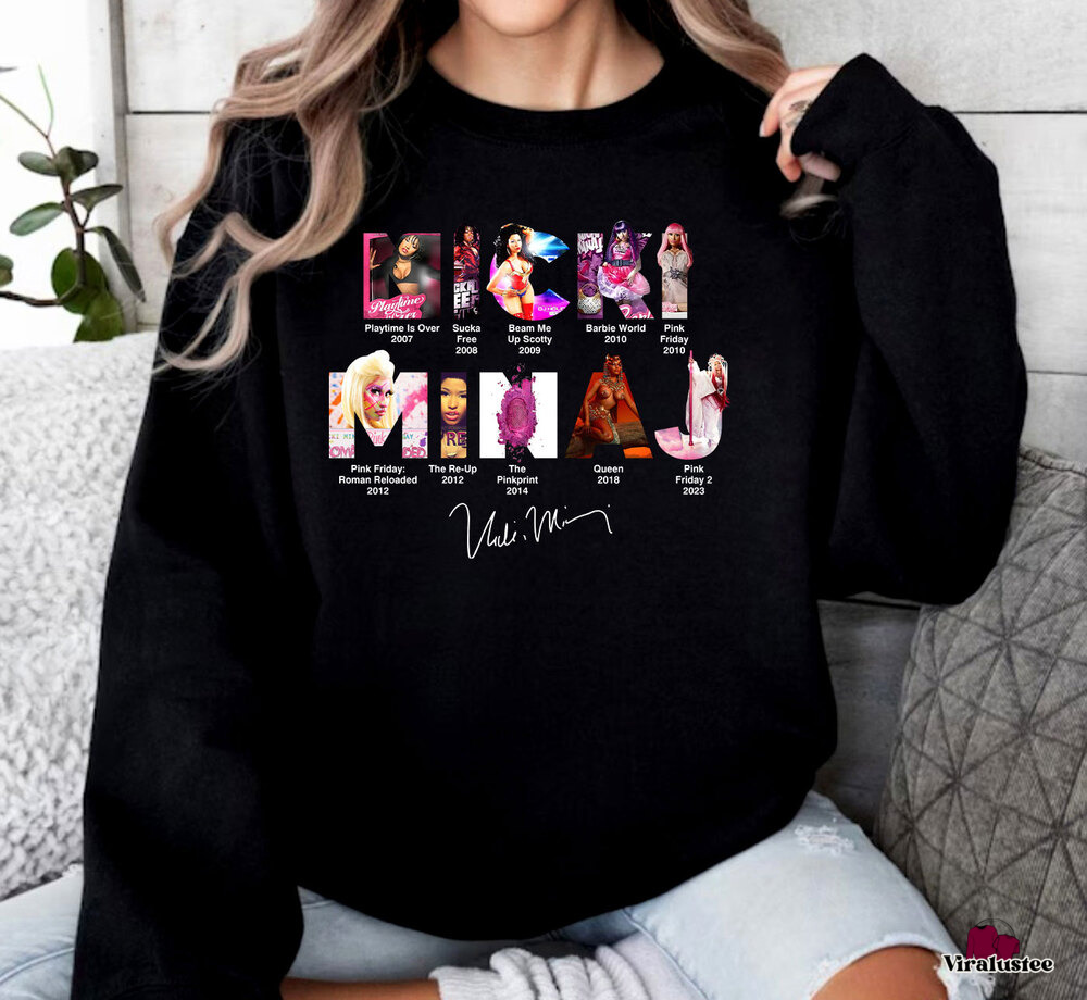 Vintage Nicki Minaj Album Sweater, Nicki Minaj Merch
