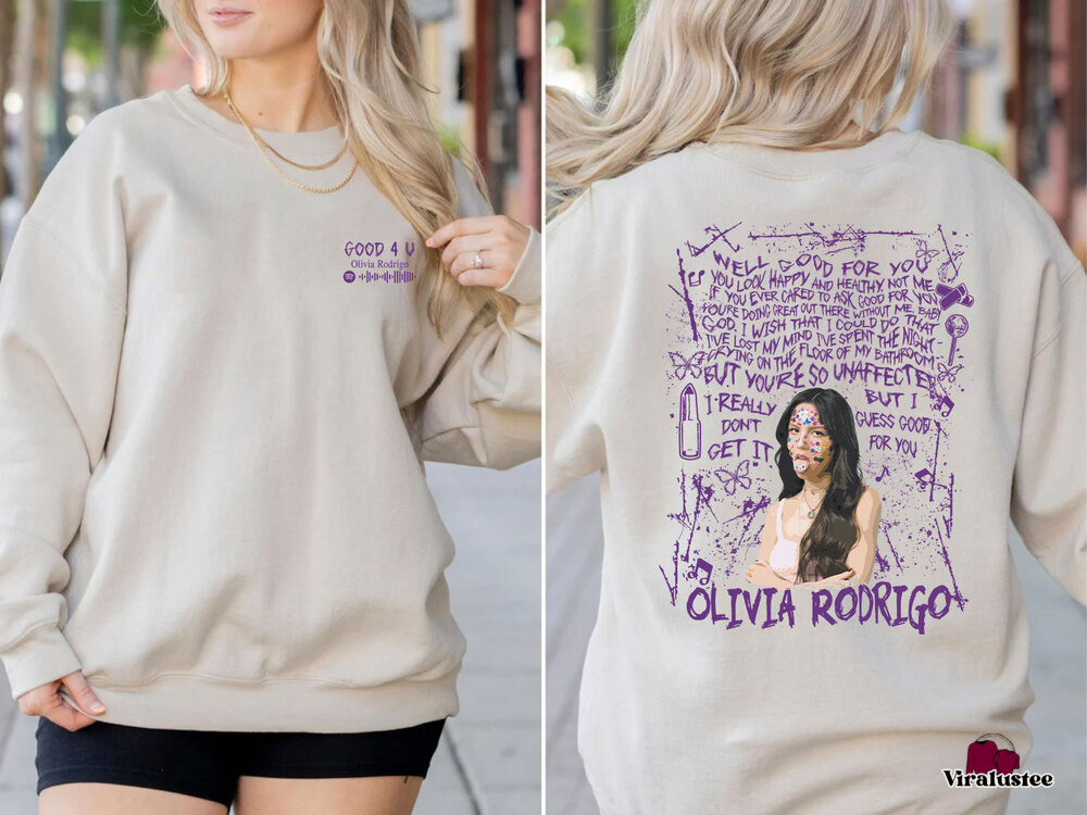 Vintage Good For U Lyrics Sour Album Olivia Rodrigo Sweater, Sour Sweatshirt