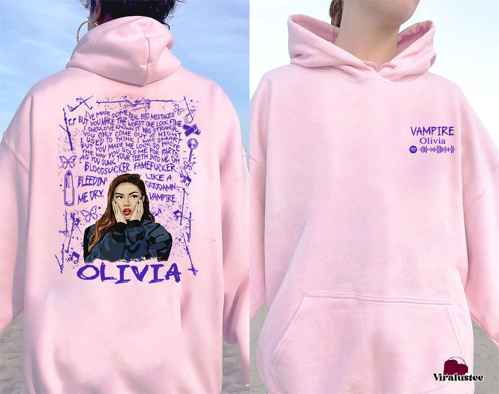 Vintage Vampire Lyrics Guts Album Olivia Rodrigo Hoodie, Guts Tour Hoodie