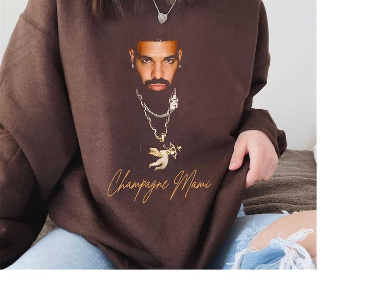 Vintage Champagne Mami Crewneck Sweatshirt, Drake Merch