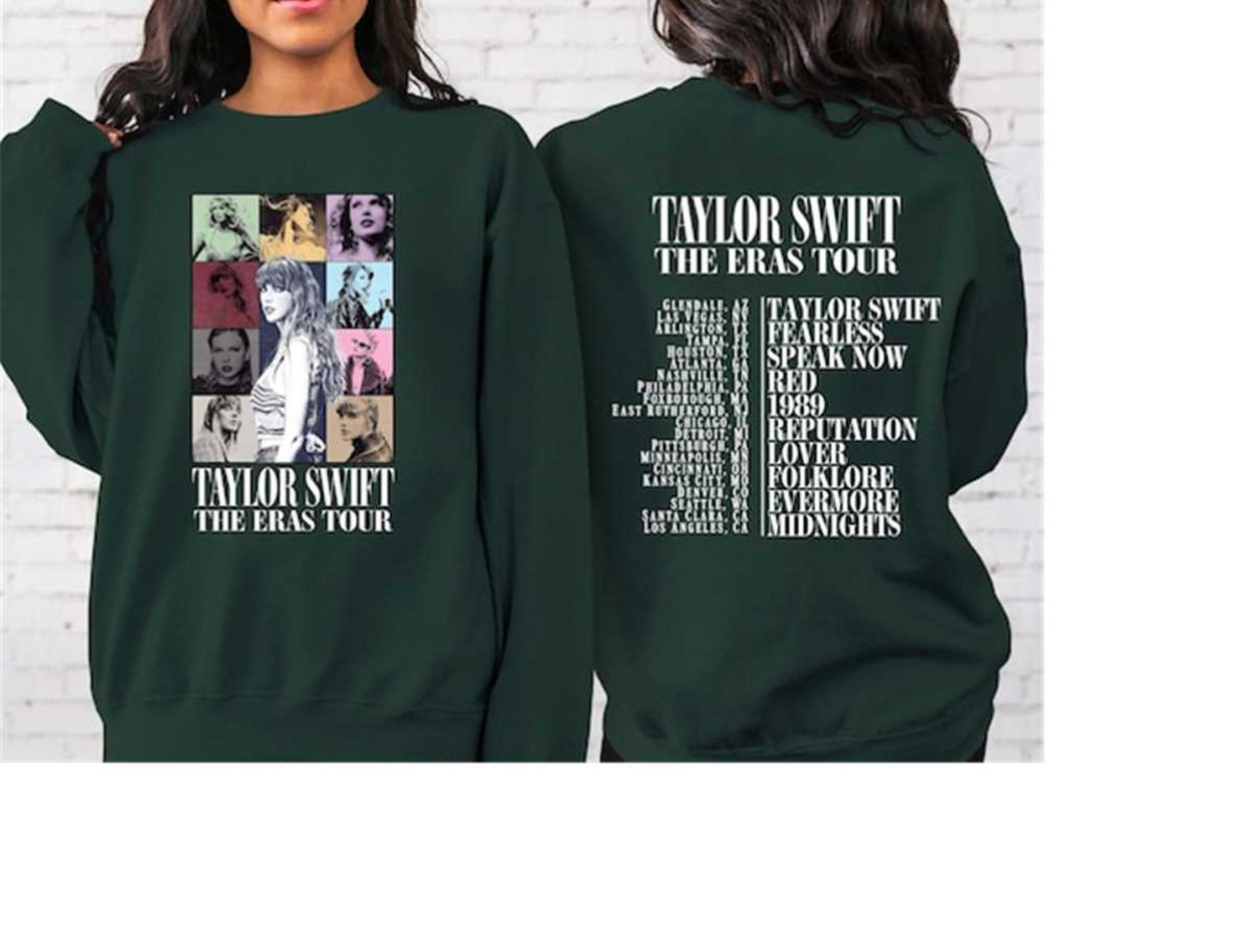 Two Sided The Eras Tour Concert Sweatshirt, Taylor Swift Sweatshirt