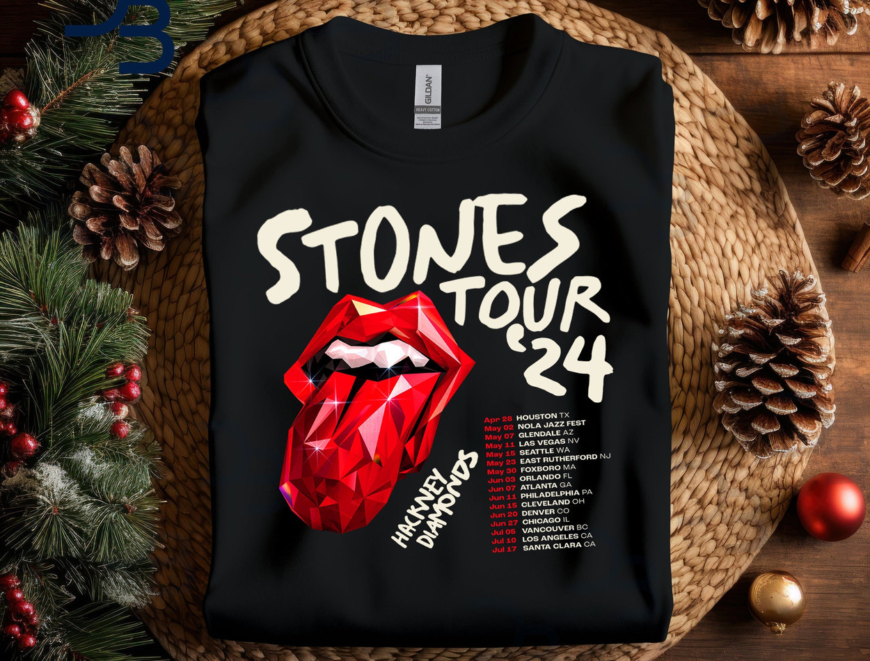 The Rolling Stones Hackney Diamonds Tour 2024 Schedule List T-Shirt