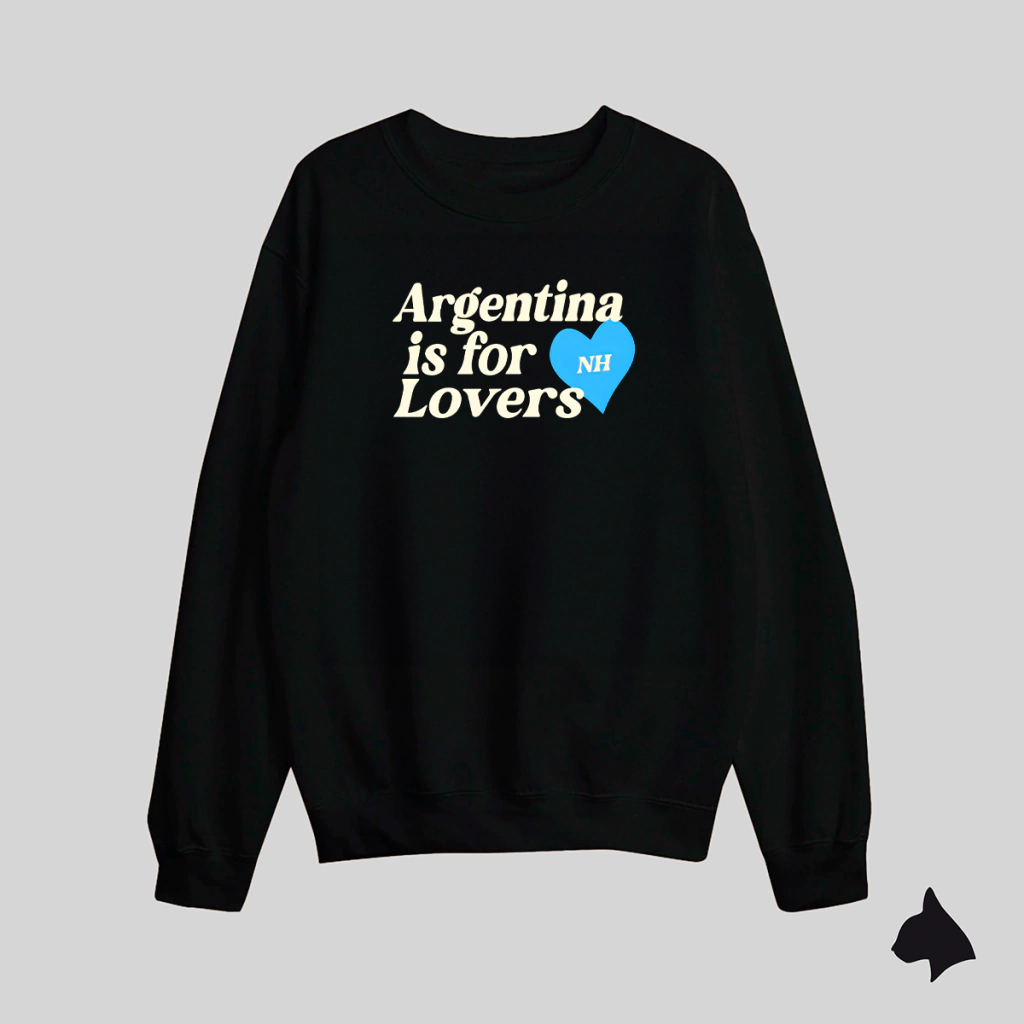 Sweatshirt Buzo Negro Oversize-Argentina Is For Lovers Niall Horan