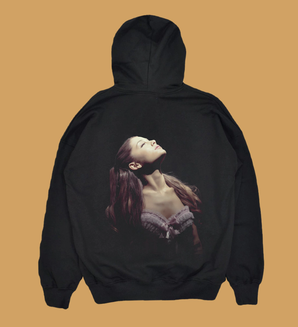 Sweatshirt Buzo Negro-Yours Truly 10Th Anniversary Hoodie Ariana Grande