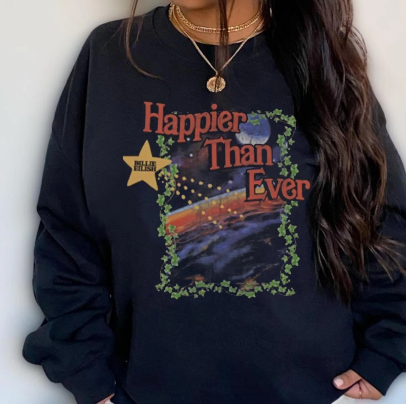 Sweatshirt Billie Eilish Happier Than Ever Album