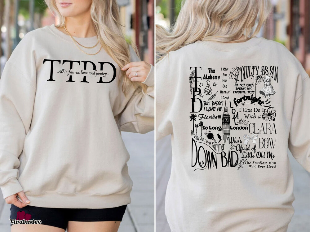 The Tortured Poets Department Track List Sweater, Taylor Swift Merch