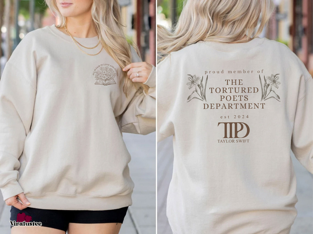 The Tortured Poets Department Member Sweatshirt, Swift Ttpd Crewneck