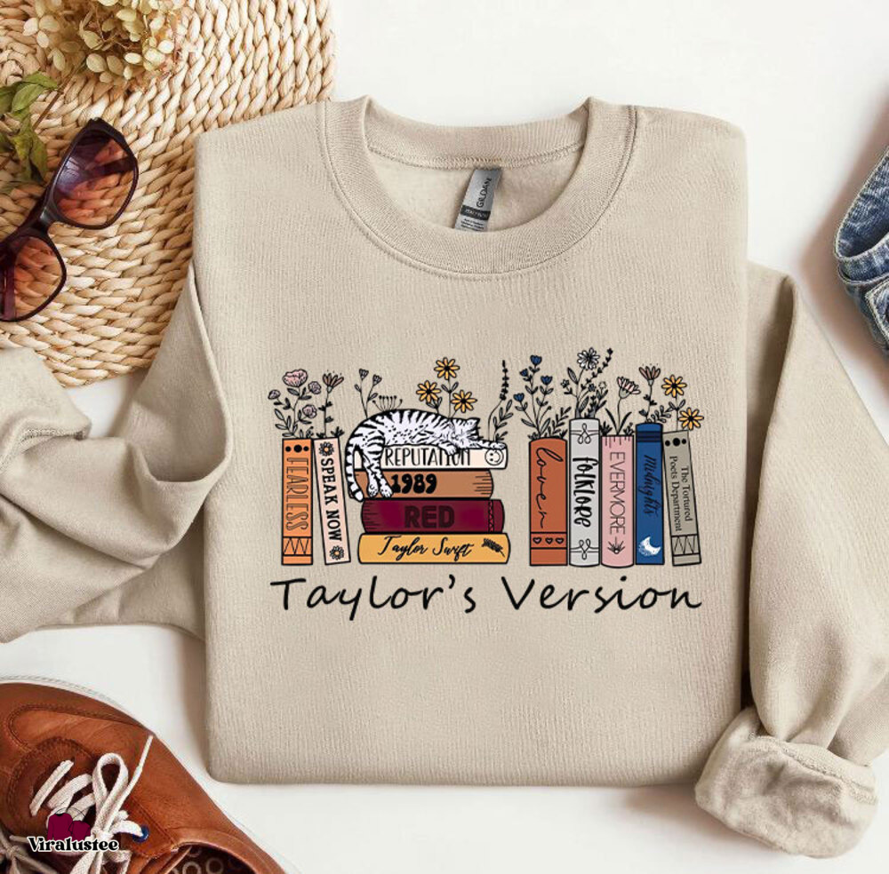 Vintage Taylor Swift Eras Tour Album Taylor's Version Sweatshirt, Eras Tour Sweater