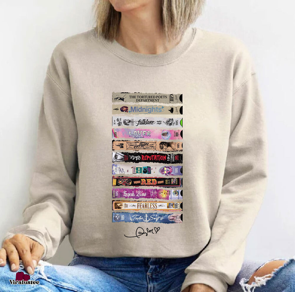 Vintage Taylor Swift Album As Books Sweatshirt, Taylor Swift Sweater