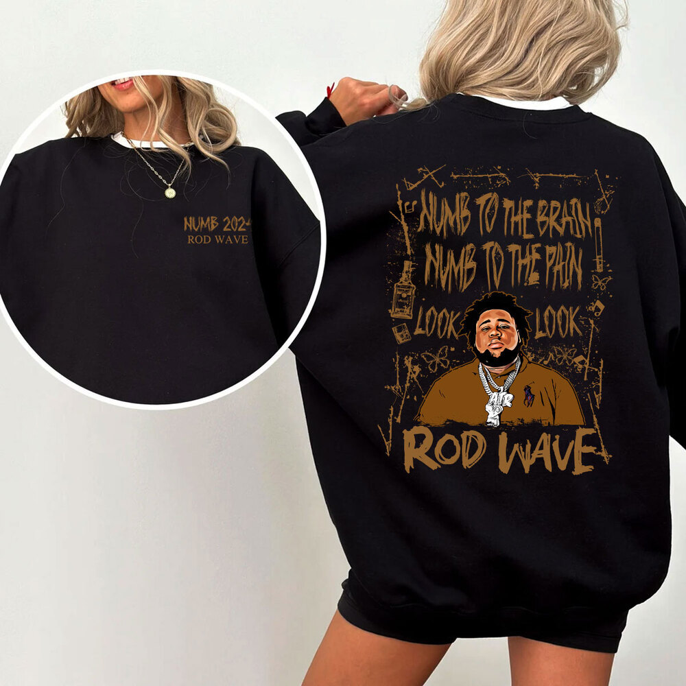 Vintage Numb Rod Wave Sweater, Rod Wave Sweatshirt, Gift For Rap Lovers