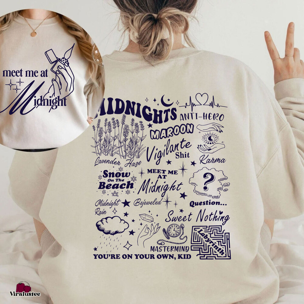 Vintage Midnights Track List Taylor Swift Sweater, Midnights Taylors Version Sweater