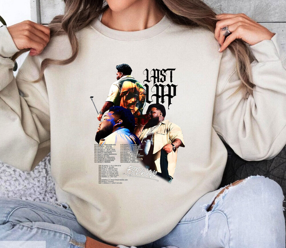 Sweatshirt Rod Wave The Last Lap Wave Graphic Tee, Rod Wave The Last Lap Tour Merch