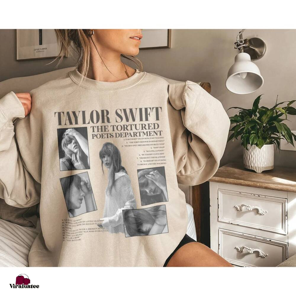 Vintage Taylor Swift Tortured Poets Department Sweatshirt, Ttpd Merch,