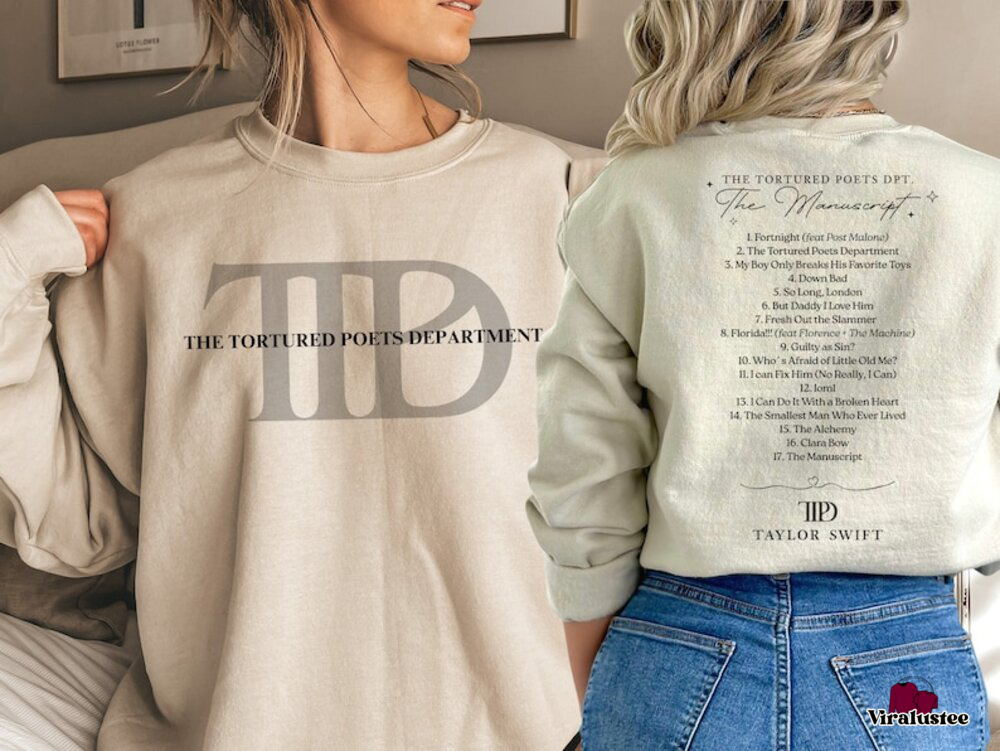 Vintage Taylor Swift The Tortured Poets Department Sweater, Ttpd Merch, Gift For Swiftie Sweatshirt