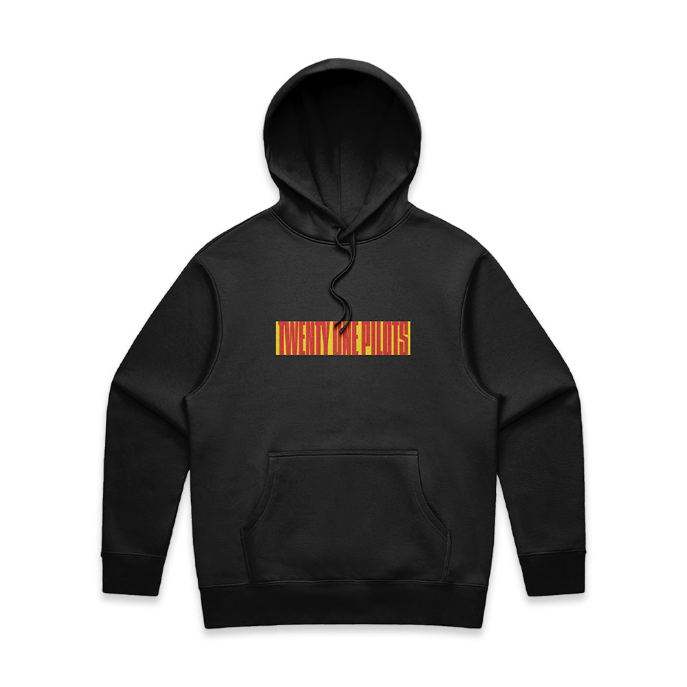 Twenty One Pilots Merch Block Wordmark Black Hoodie