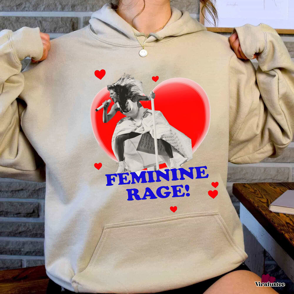 Vintage Taylor Swift Female Rage The Musical Hoodie, The Eras Tour Hoodie, Female Rage Hoodie