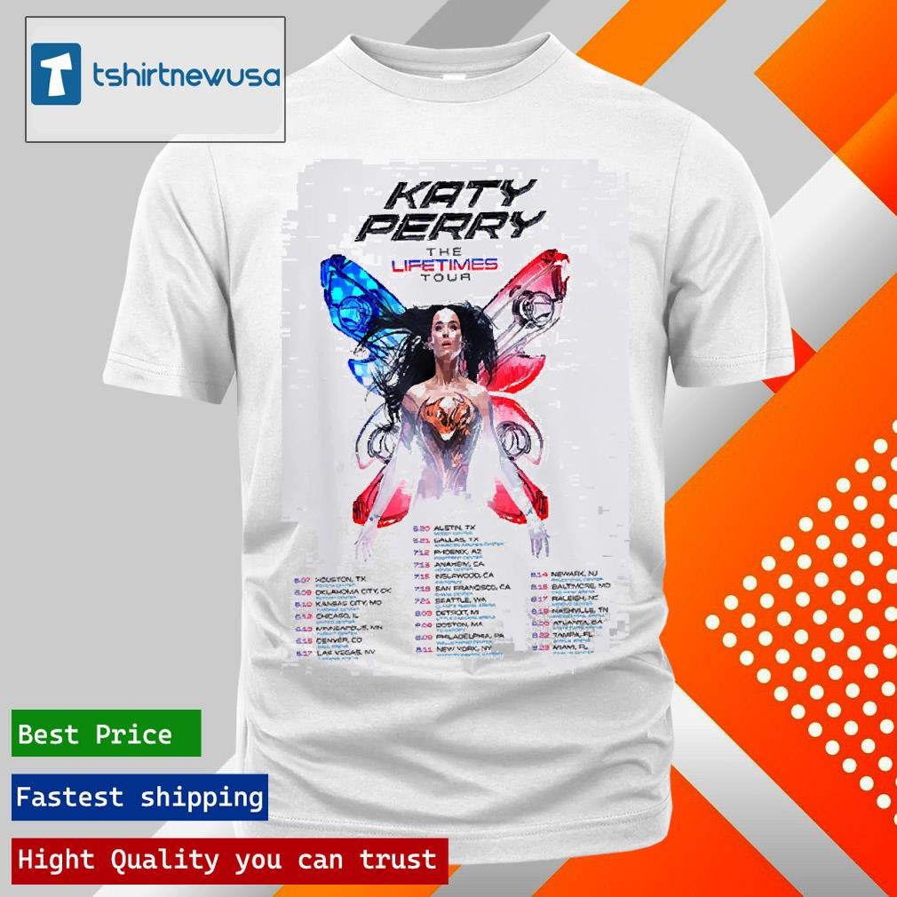 Official Katy Perry The Lifetimes Tour 2025 In America Two Sides Unisex Shirts