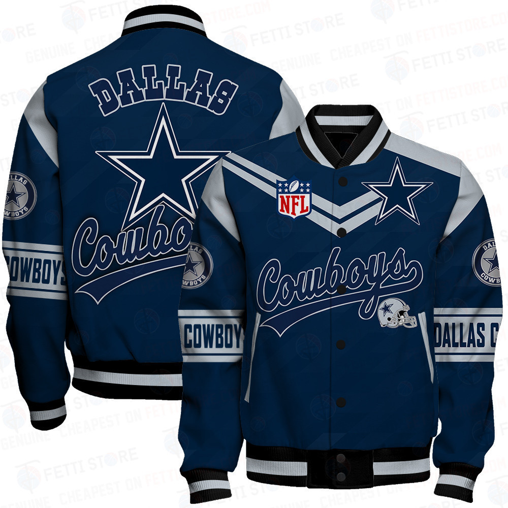Dallas Cowboys American Football League Pattern Varsity Jacket SH1 V2