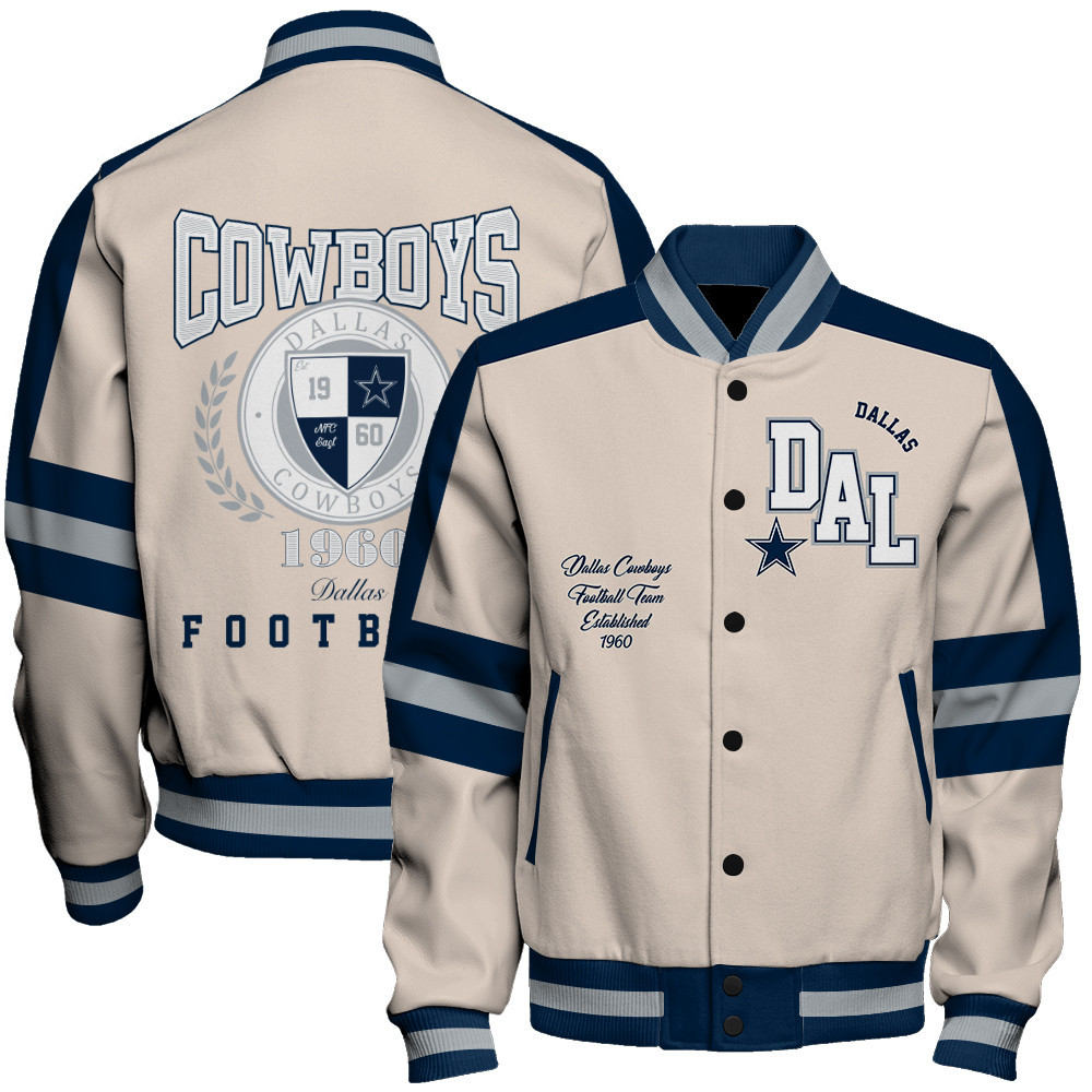 Dallas Cowboys Football Team 2024 -25 Feel The Power Unisex Varsity Jacket