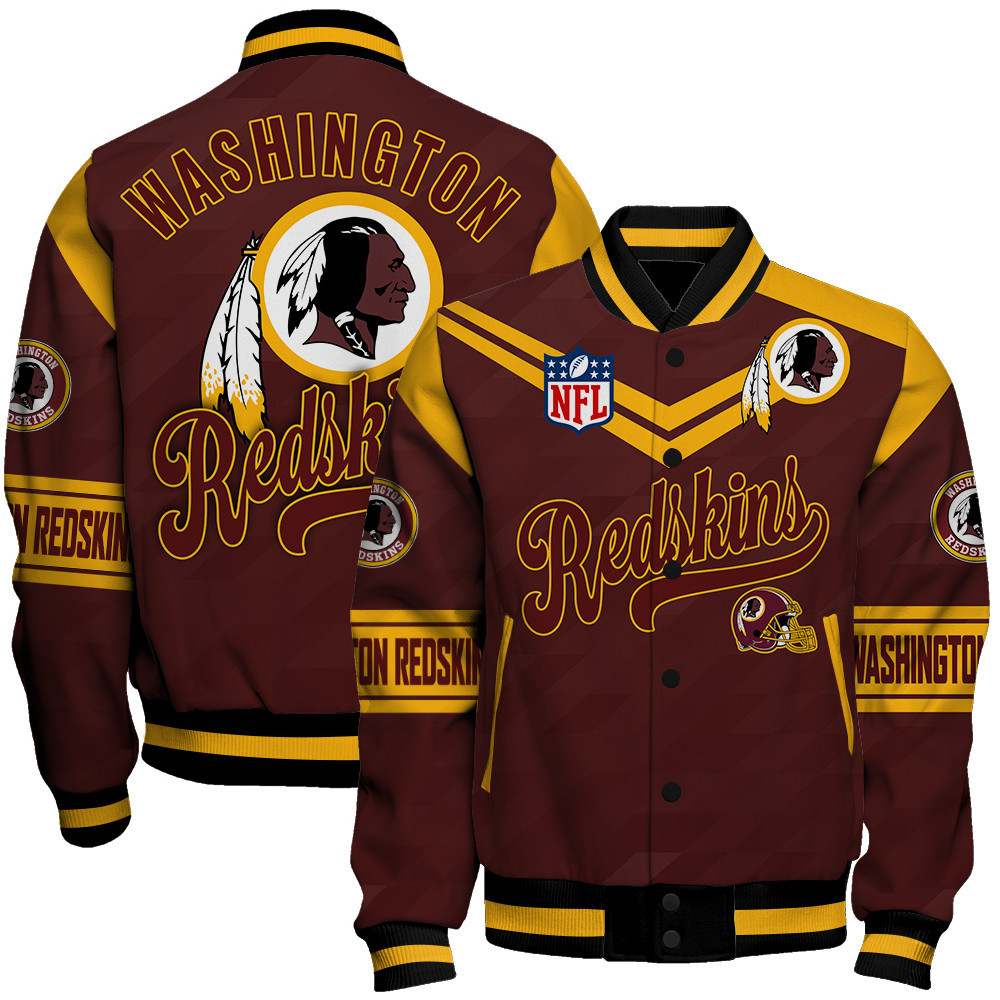 Washington Redskins American Football League Pattern Varsity Jacket SH1 V2