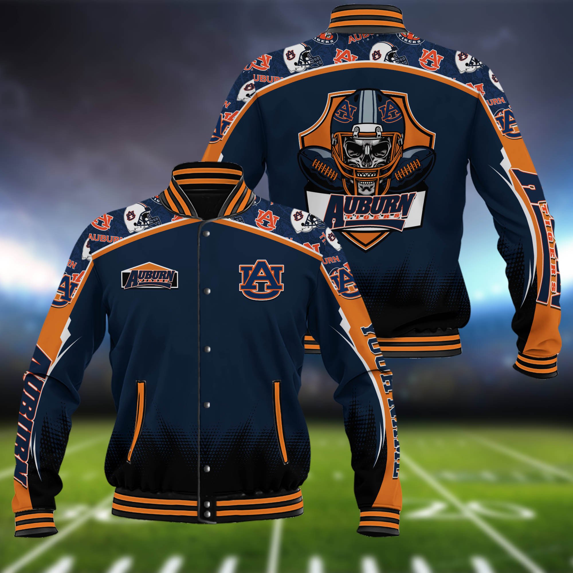 Auburn Tigers Baseball Jacket Custom Name, Sport Team Jacket, Sport Gifts