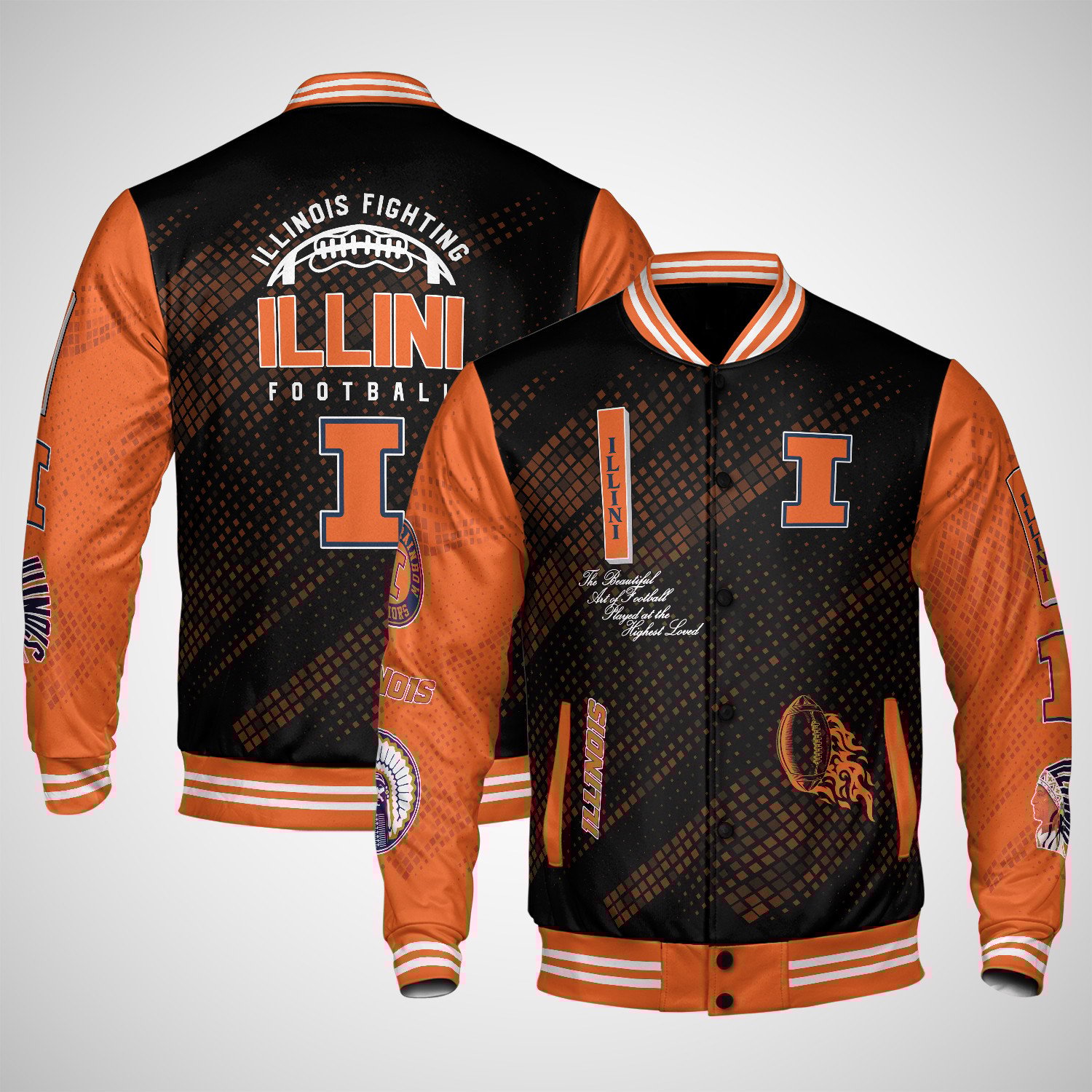 Illinois Fighting Illini Varsity Jacket