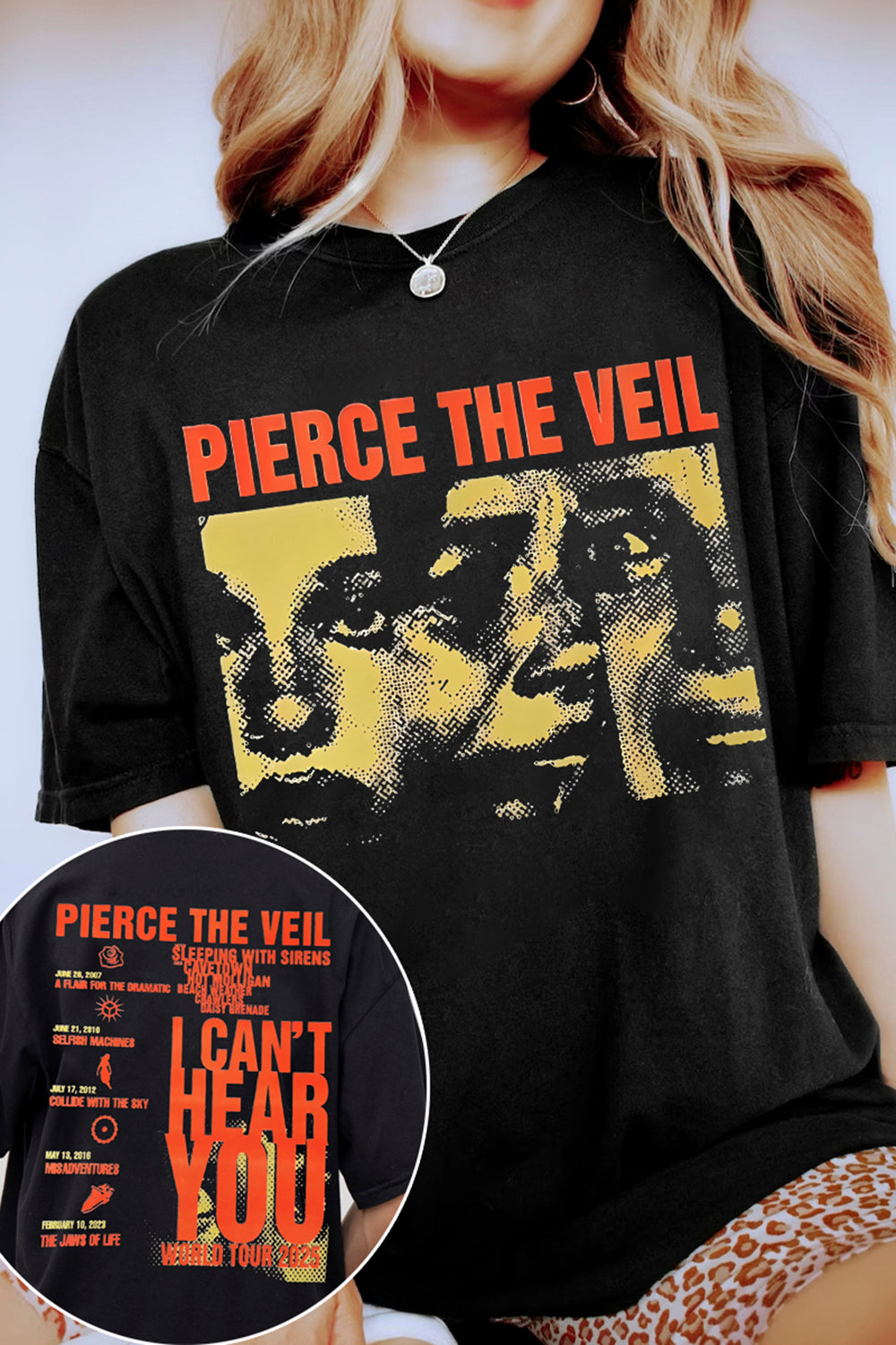 Pierce The Veil World Tour 2025 Tee For Women