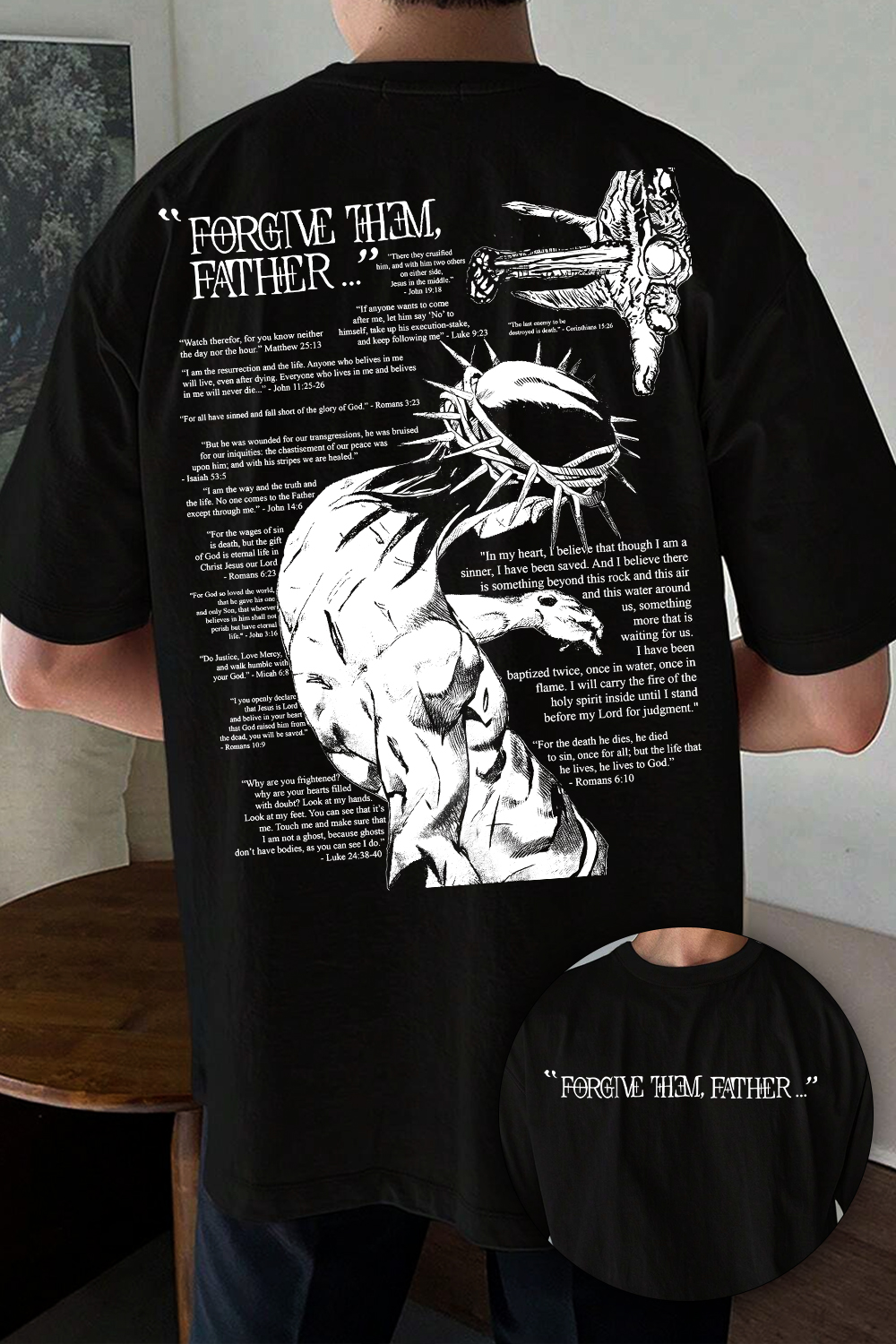 T-Shirt Forgive Them, Merch, Shirt Forgive Them, Father…Jojo For Men