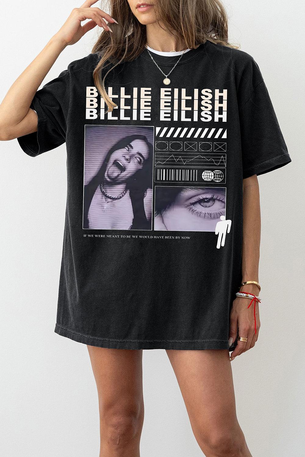 T-Shirt Billie Eilish Merch, Shirt Billie Eilish Hit Me Hard And Soft Tour For Women