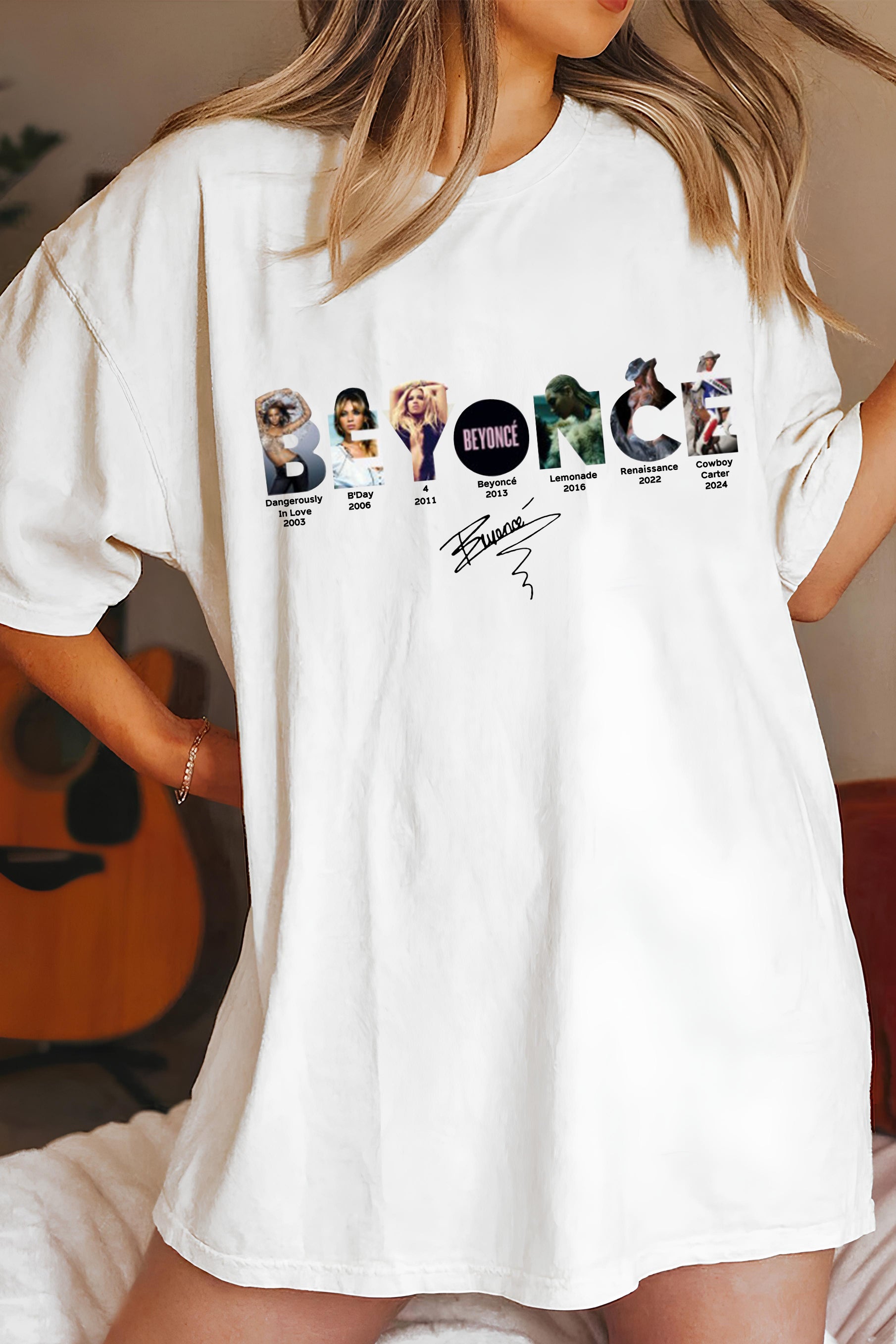 T-Shirt Vintage Beyonce Merch, Shirt Vintage Beyonce Albums For Women