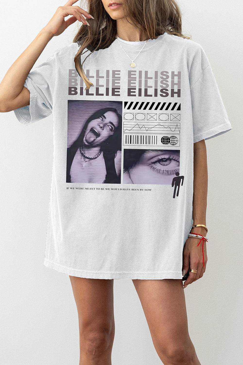 T-Shirt Billie Eilish Merch, Shirt Billie Eilish Hit Me Hard And Soft Tour For Women