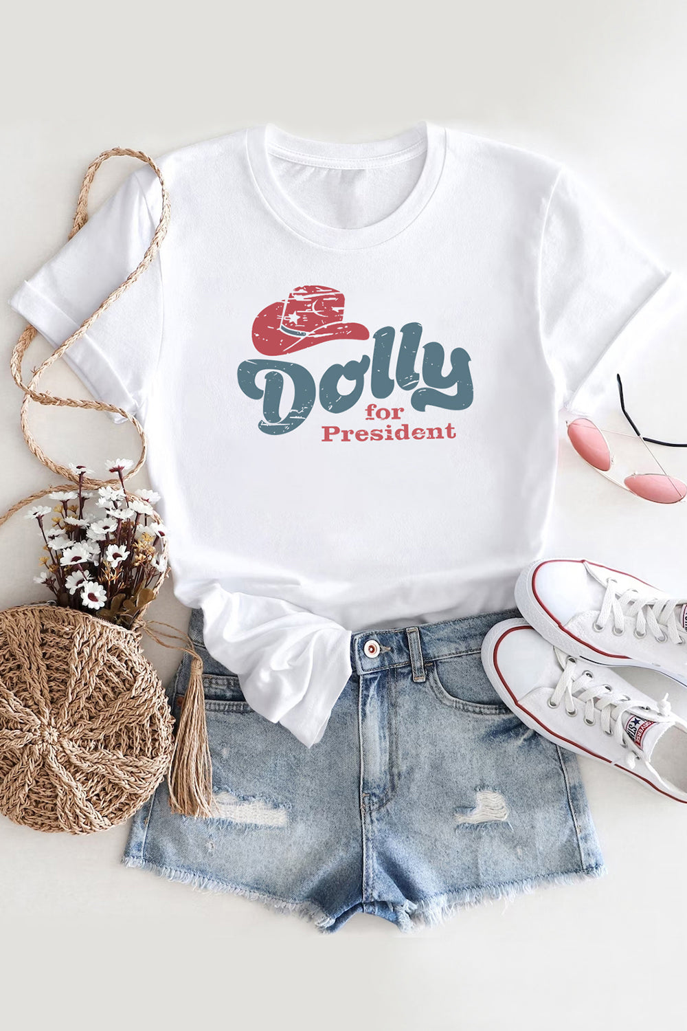 T-Shirt Dolly For Merch, Shirt Dolly For President For Women