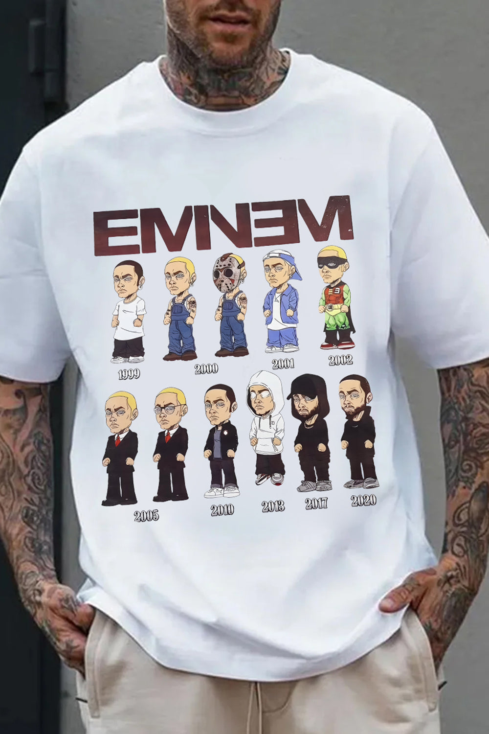 T-Shirt Cute Eminem Merch, Shirt Cute Eminem Slim Shaddy Album For Men