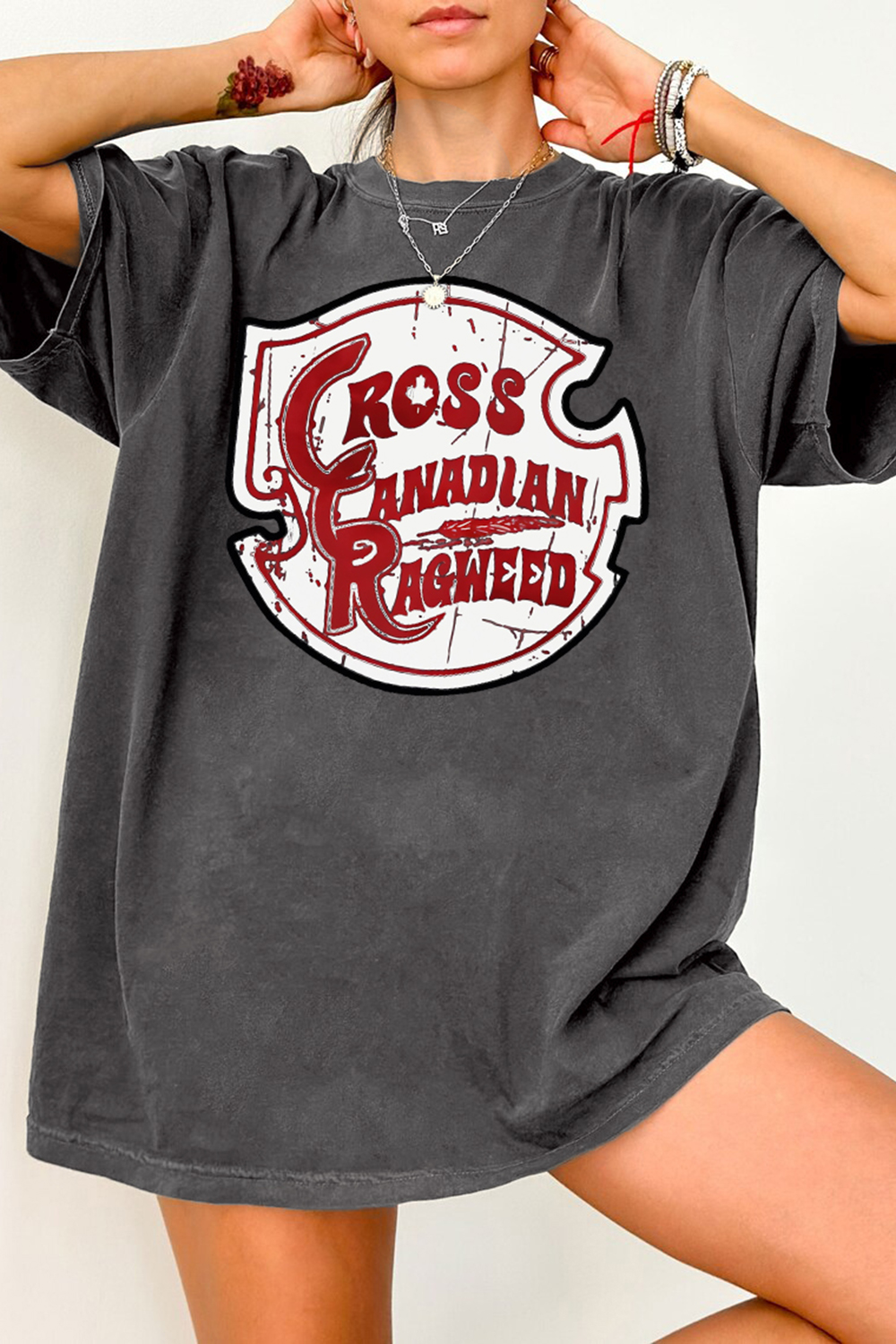 T-Shirt Cross Canadian Merch, Shirt Cross Canadian Ragweed Concert 2025 For Women