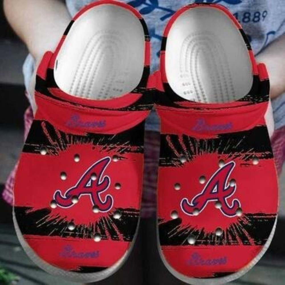 Atlanta Braves MLB Crocs Crocband Clogs Shoes Comfortable For Men Women and Kids - GNL14659