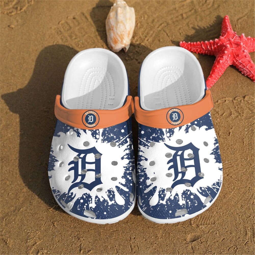 Detroit Tigers MLB Crocs Crocband Clogs Shoes Comfortable For Men Women and Kids - GNL14661