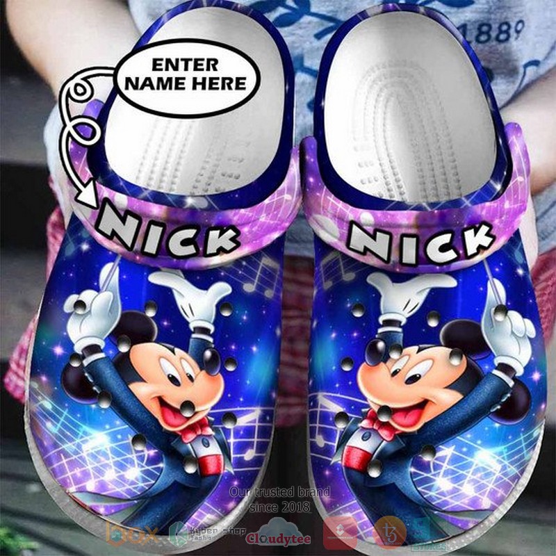 Mickey Mouse Cartoon Crocs Crocband Clogs Shoes Comfortable For Men Women and Kids - GNL1463690