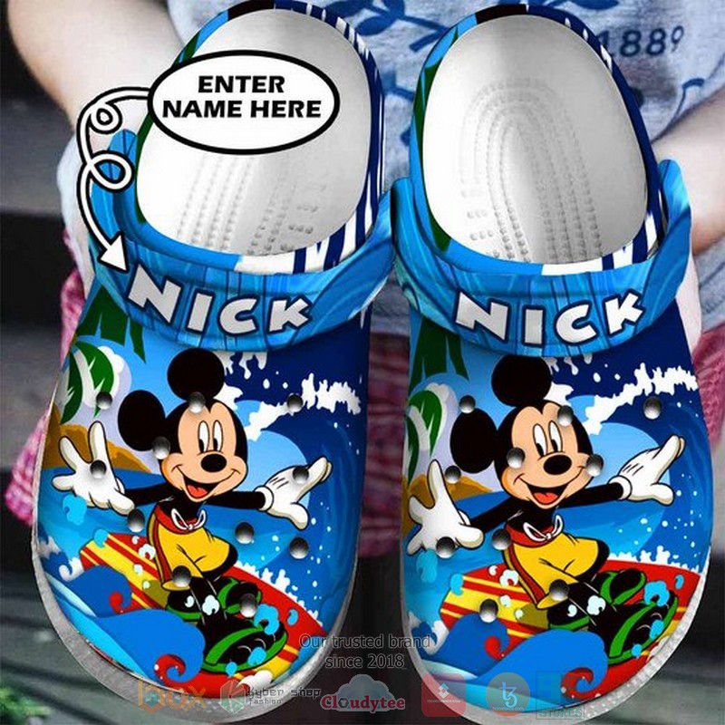 Mickey Mouse Cartoon Crocs Crocband Clogs Shoes Comfortable For Men Women and Kids - GNL1463689
