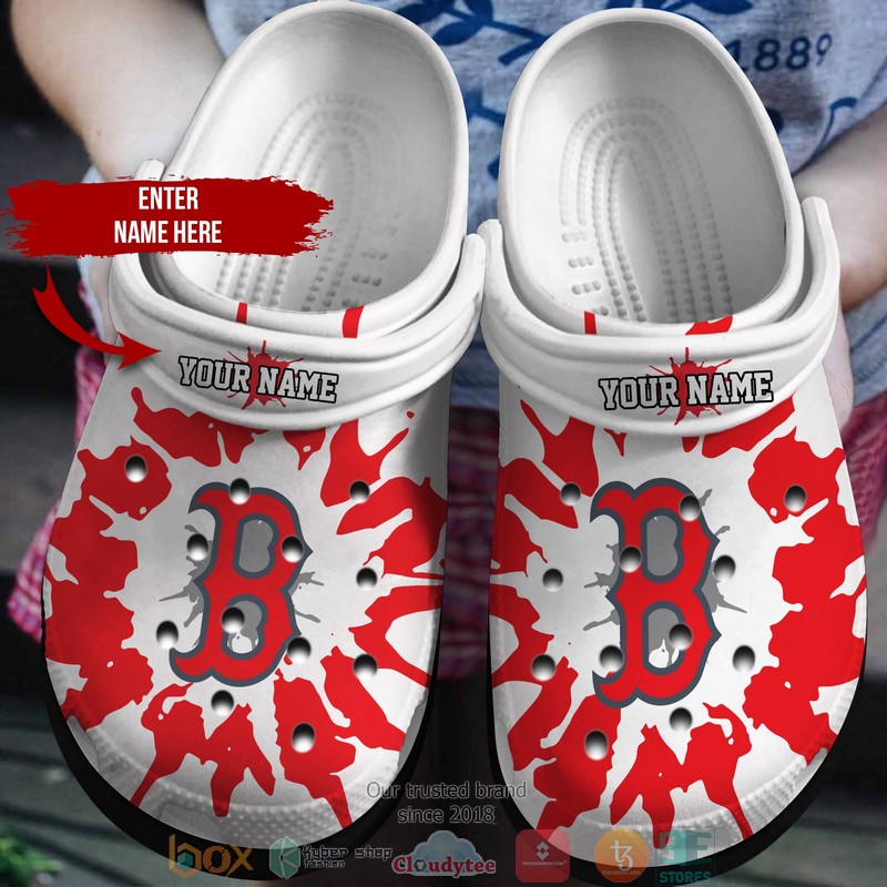 Boston Red Sox MLB Crocs Crocband Clogs Shoes Comfortable For Men Women and Kids - GNL14694