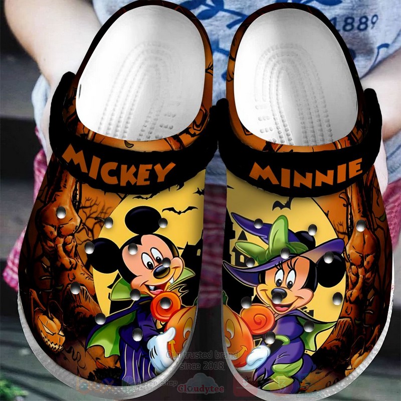 Mickey Mouse Cartoon Crocs Crocband Clogs Shoes Comfortable For Men Women and Kids - GNL1463707