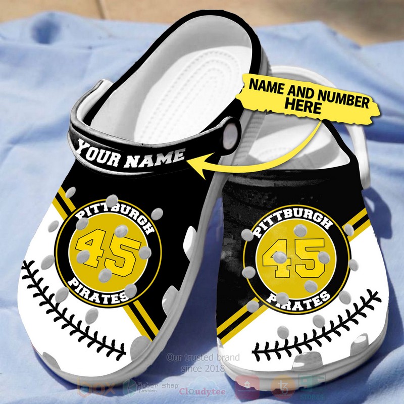 Pittsburgh Pirates MLB Crocs Crocband Clogs Shoes Comfortable For Men Women and Kids