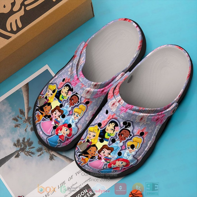 Disney Princess Character Cartoon Crocs Crocband Clogs Shoes Comfortable For Men Women and Kids - GNL1463724