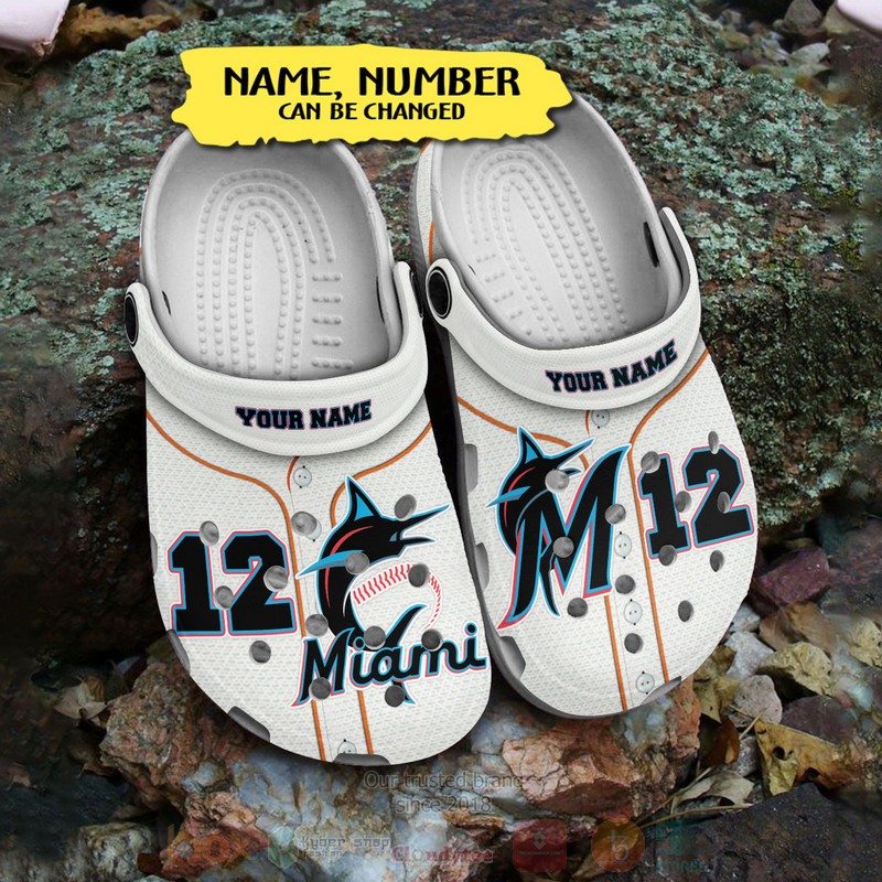 Miami Marlins MLB Crocs Crocband Clogs Shoes Comfortable For Men Women and Kids - GNL14709